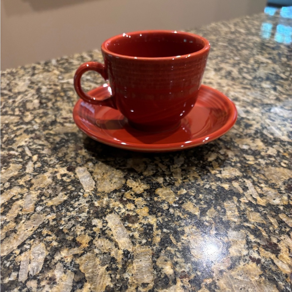Fiesta Coffee Cup and Saucer